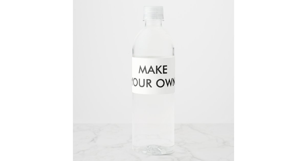 Custom Personalized Water Bottle Labels (4) | Zazzle