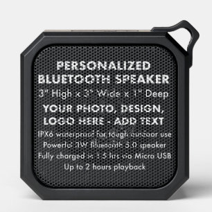 Custom Personalized Waterproof Bluetooth Speaker
