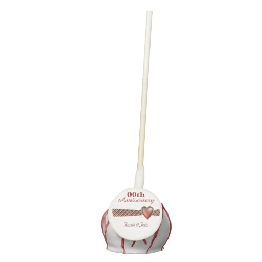 Custom Personalized Wedding Anniversary Cake Pops | Zazzle