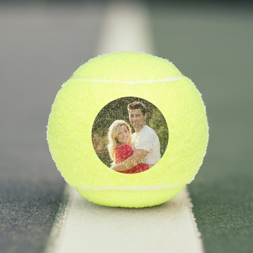 Custom Personalized Wedding Couple Family Photo Tennis Balls
