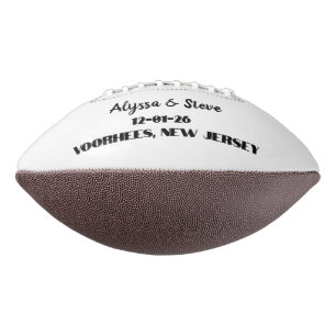 Custom Personalized Wedding Date for Save the Date Football