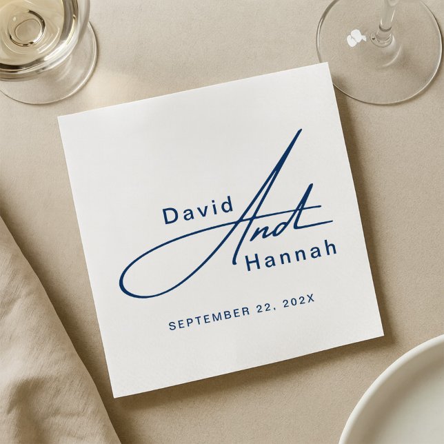 Custom Personalized Wedding Napkins with Name (Creator Uploaded)