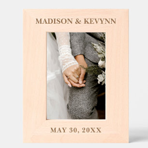 Custom Personalized Wedding Photo Engraved Frames