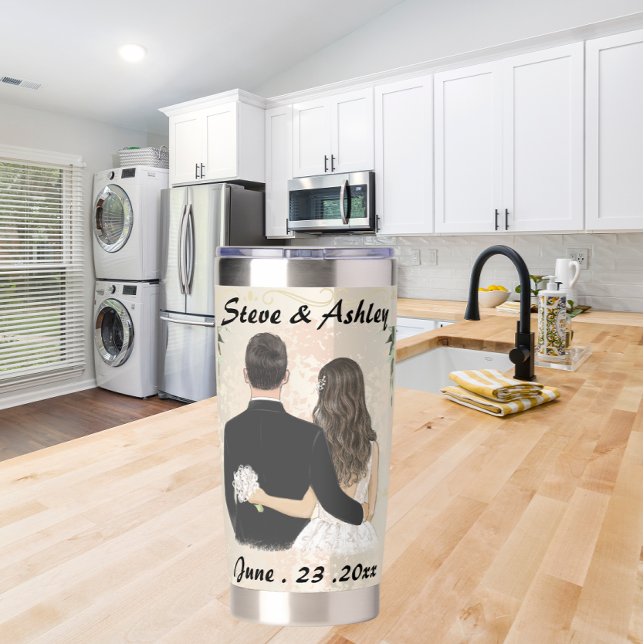 Custom personalized wedding photo  insulated tumbler (Creator Uploaded)