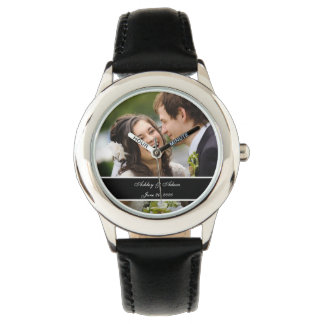 Custom Personalized Wedding Photo Keepsake Watch
