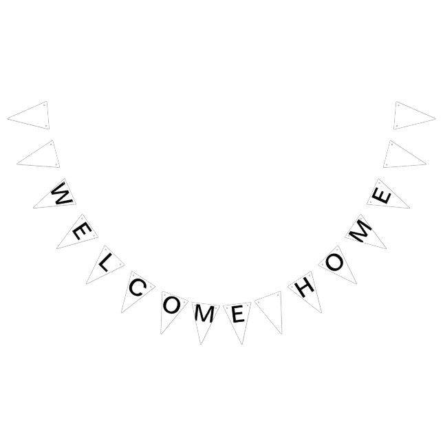 Custom Personalized Welcome Home Flag Bunting (All)