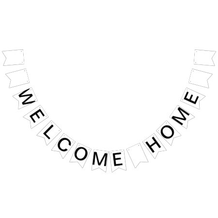 Custom Personalized Welcome Home Flag Bunting