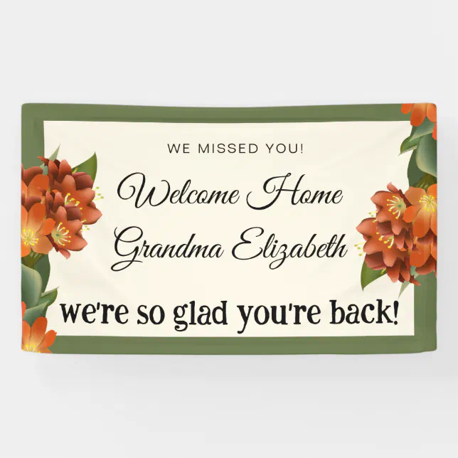 Custom Personalized Welcome Home Sign | Zazzle