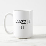 Custom Personalized White Mug Blank Template at Zazzle