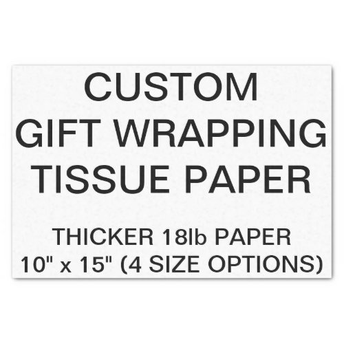 Custom Personalized White Tissue Paper For Gifts