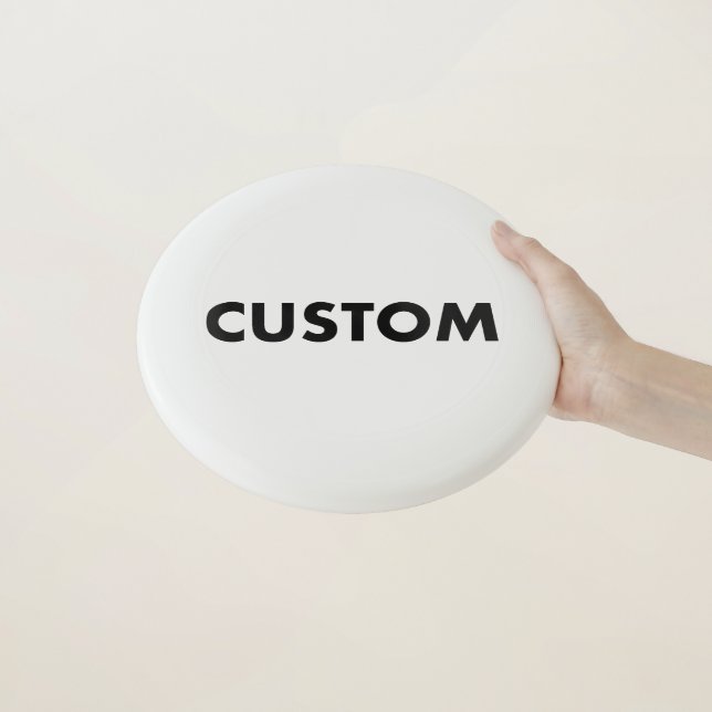 Custom Personalized WHITE Ultimate Wham-O Frisbee (In Hand)