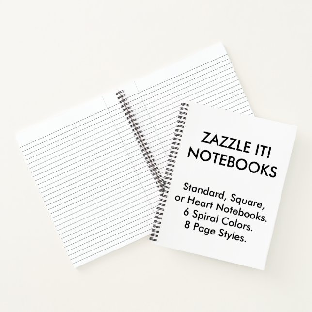 Custom Personalized Wide Ruled Lined Notebook (Inside)