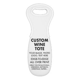 Custom personalized WINE / CHAMPAGNE BOTTLE TOTE W Bag