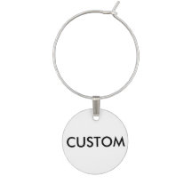 Custom Personalized Wine Charm Blank Template