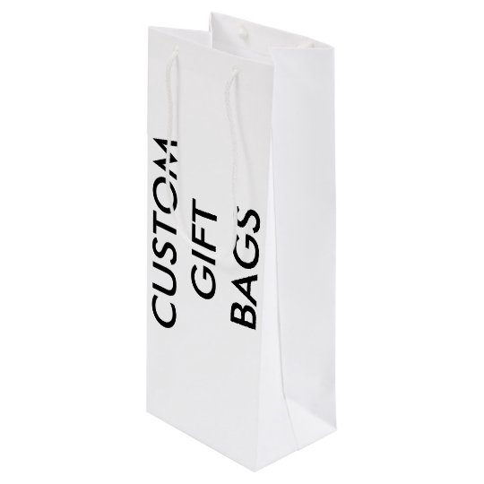 Custom Personalized Wine Gift Bag Blank Template Zazzle