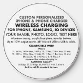 Custom Personalized WIRELESS iPHONE, PHONE CHARGER (Front)
