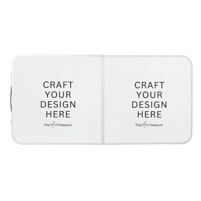 Custom Personalized with Your Design, Logo, Text  Beer Pong Table (Top)