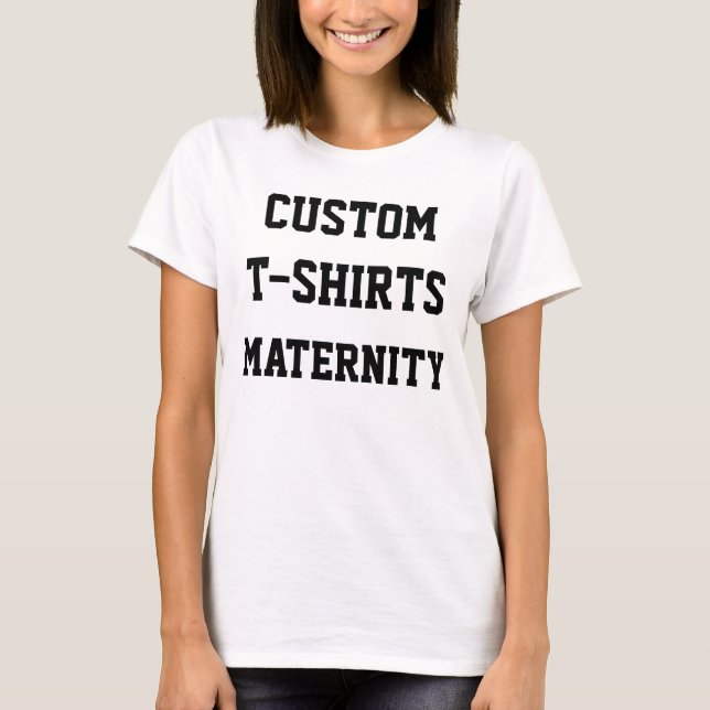 Custom Personalized Women's MATERNITY T-SHIRT (Front)