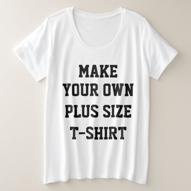 Custom Personalized Women's Plus Size T-Shirt (Design Front)
