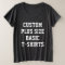 Custom Personalized Women's Plus Size T-Shirt GREY