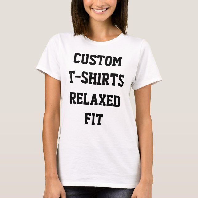 Custom Personalized Women's RELAXED FIT T-SHIRT (Front)