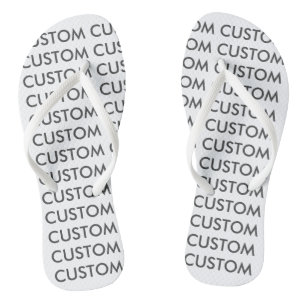 Custom Personalized Women's Thong Flip Flops