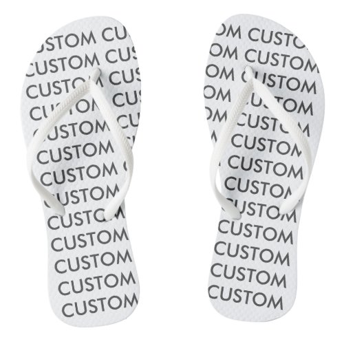 Custom Personalized Womens Thong Flip Flops