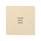 Custom Personalized Wood Wall Art Photo Canvas