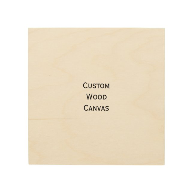 Custom Personalized Wood Wall Art Photo Canvas (Front)