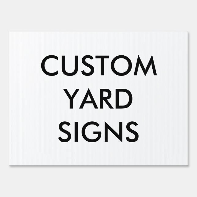 Custom Personalized Yard Sign Blank Template (Front)