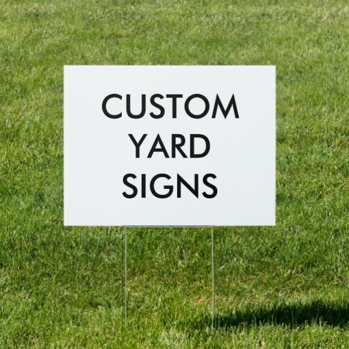 Custom Personalized Yard Sign Blank Template | Zazzle