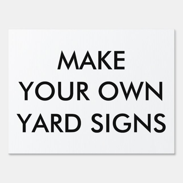 Custom Personalized Yard Sign Blank Template (Front)