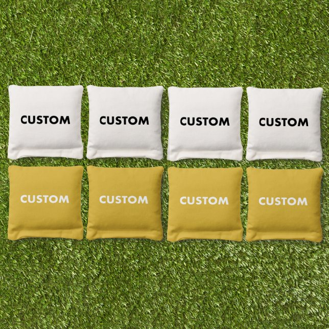 Custom Personalized YELLOW Cornhole Bag Toss (Set)