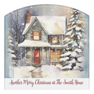 Custom Personalized Your Own Text , Image Holiday Door Sign