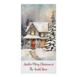 Custom Personalized Your Own Text Image Holiday Poster