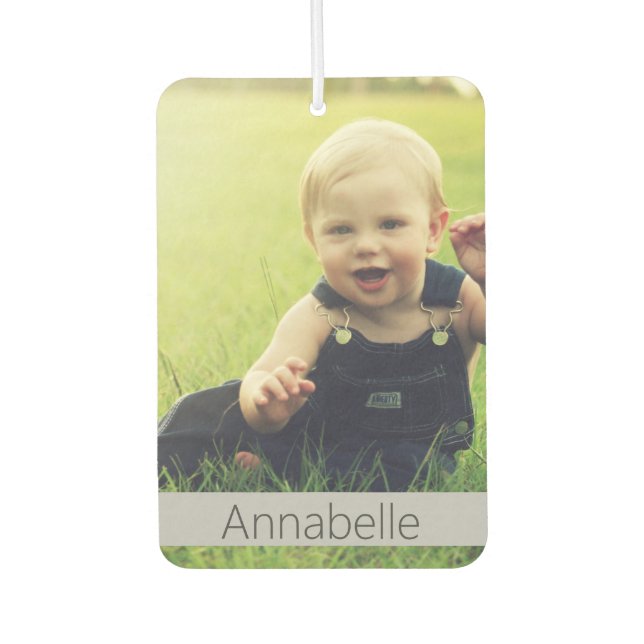 Custom Personalized Your Text Photo Car Air Freshener (Front)