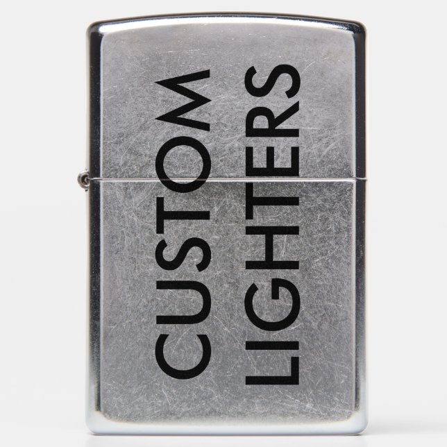 Custom Personalized Zippo Lighter Blank Template (Front)