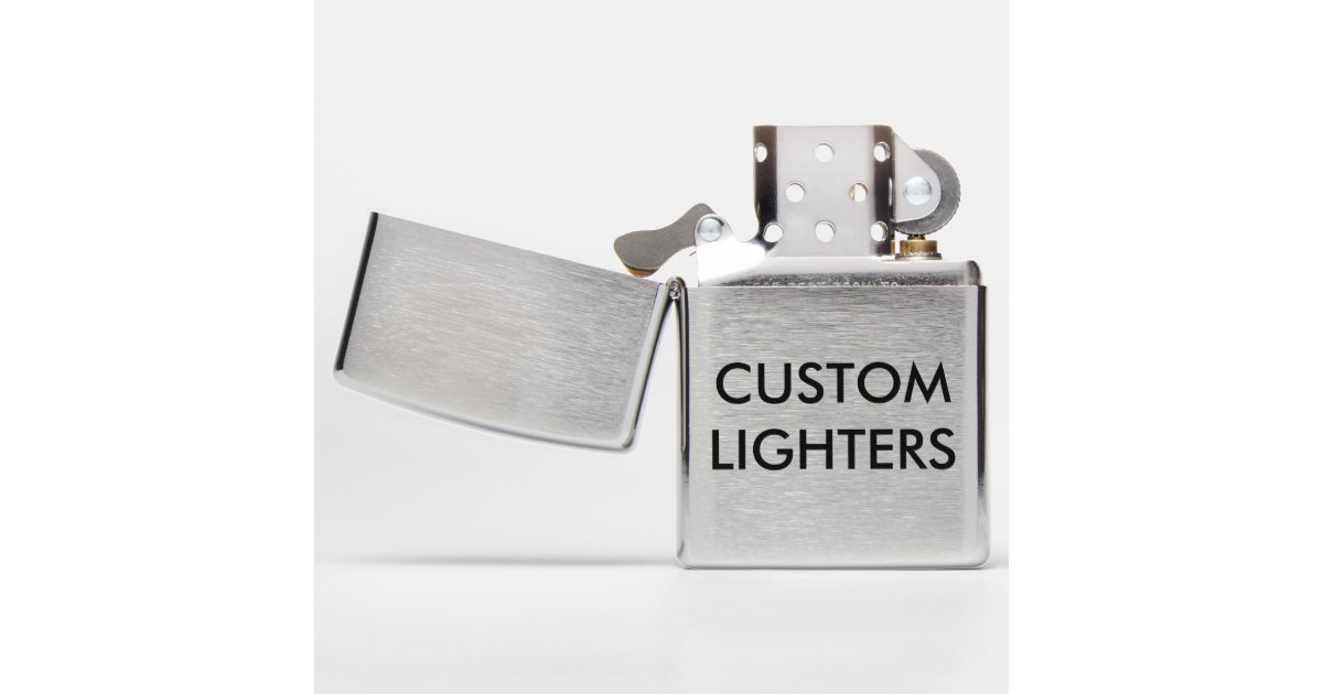 Custom Personalized Zippo Lighter Blank Template Zazzle