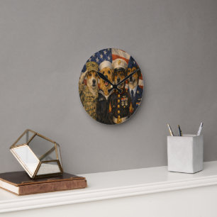 Custom Pet Art Acrylic Wall Clock – 10.75" Modern