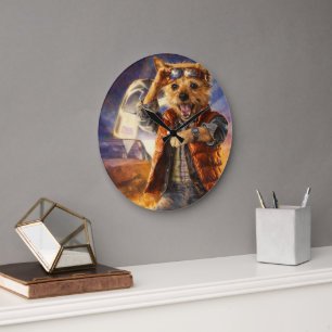 Custom Pet Art Acrylic Wall Clock – 10.75" Modern