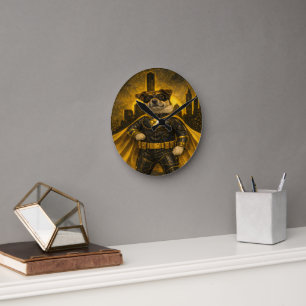 Custom Pet Art Acrylic Wall Clock – 10.75" Modern