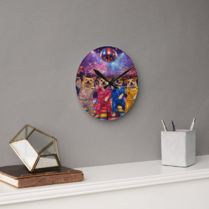 Custom Pet Art Acrylic Wall Clock – 10.75" Modern