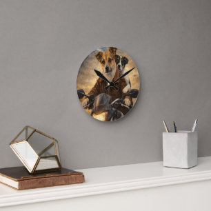 Custom Pet Art Acrylic Wall Clock – 10.75" Modern
