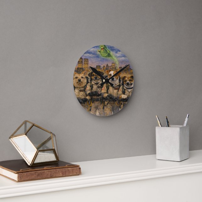 Custom Pet Art Acrylic Wall Clock – 10.75" Modern  (Office)
