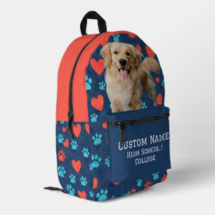 Custom Pet Backpack - Personalized Photo & Name