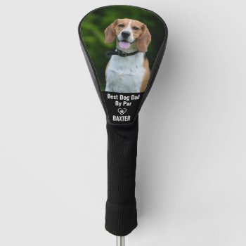 Custom Pet Beagle Dog Photo Personalised Golf Head Cover by HasCreations at Zazzle