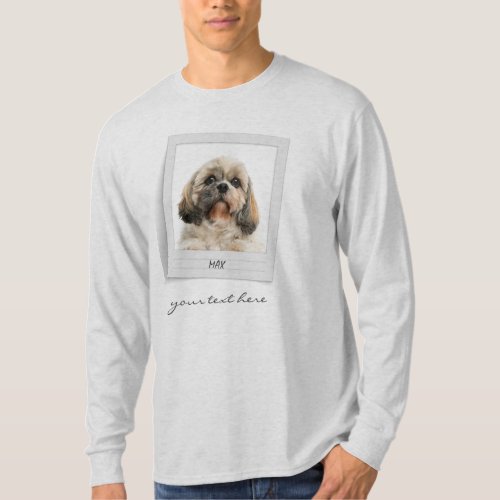 Custom Pet Birthday Photo Frame Personalized T_Shirt