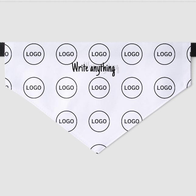 Custom Pet Bow Tie with Your Photo, Logo & Text Pet Bandana Collar (Front)