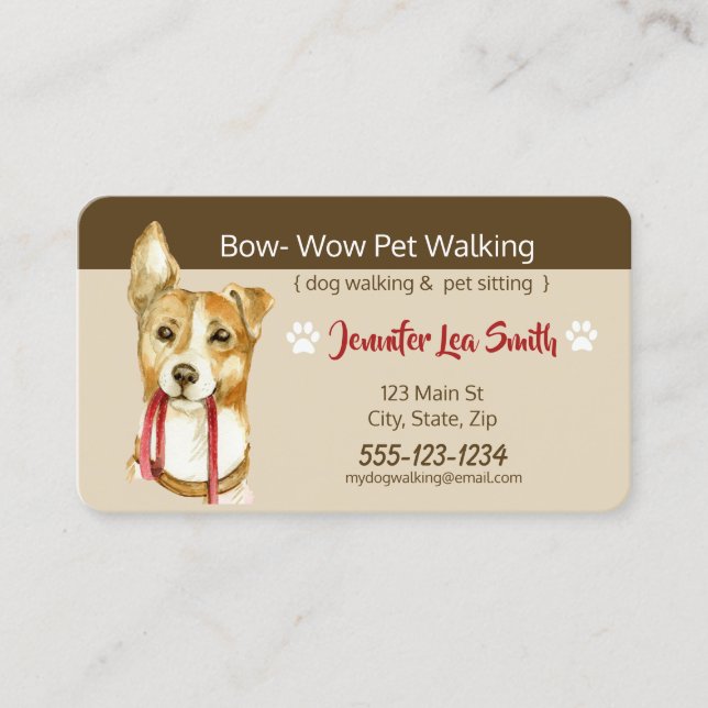 Custom Pet Business Cards (Front)