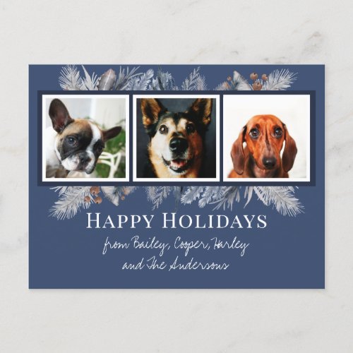 Custom Pet Christmas Postcard